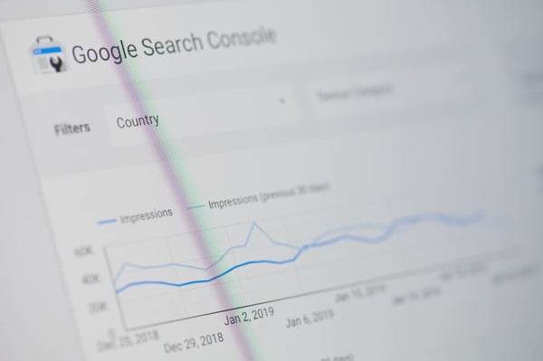 visión de gráfico google search console